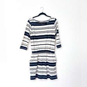 nordstrom blue mini dress Prosperina Kennedy Cotton Cardigan In Blue Belle Stripe main image 1